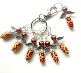 WSPA #001 Set of 7 Knitting Stitch Markers